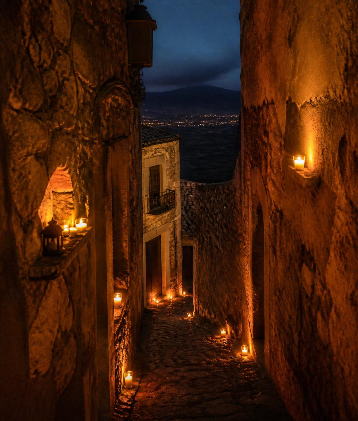 Sera a lume di candela